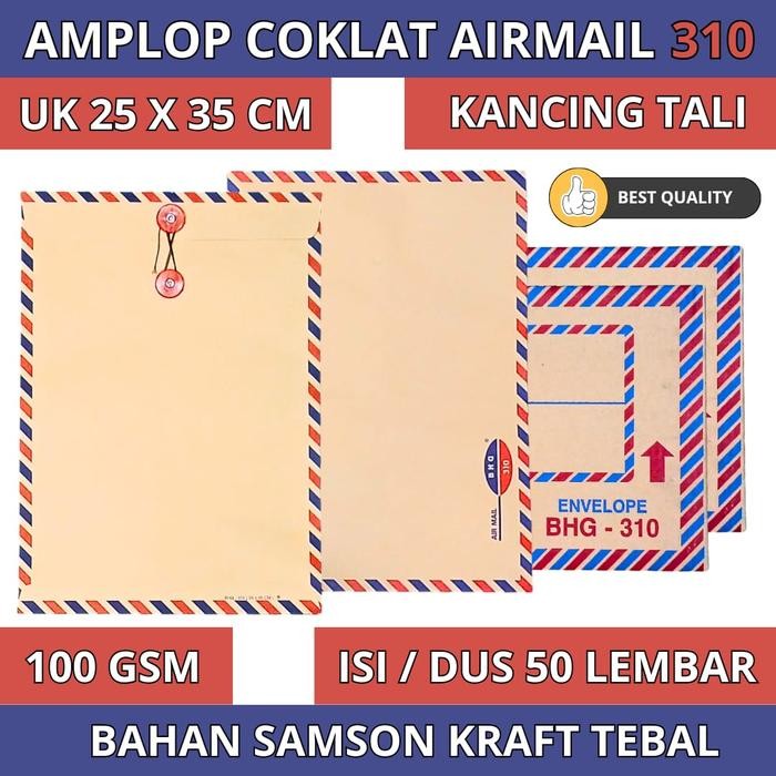 

5WUM Amplop Coklat Tali 310 Folio Bhg / Amplop Lamaran Kerja Isi 50Lbr