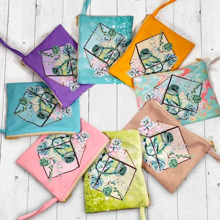 

5WUM Pouch Succulent Random Bisa Jadi Amplop Angpao Angpau Lebaran Premium