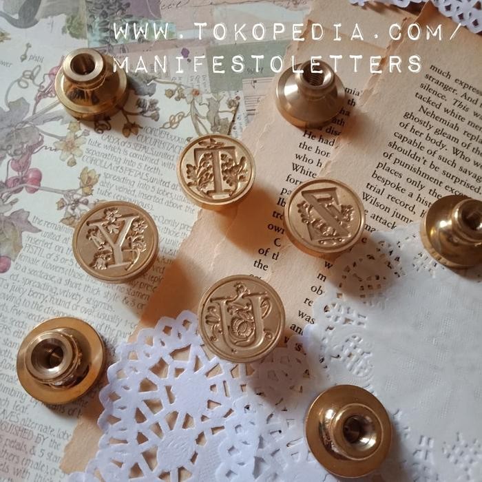 

5WUM Wax Stamp Head Alphabet S-Z Wax Seal Initial Diy Stempel Lilin
