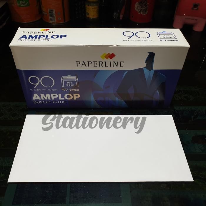

5WUM Amplop Putih 90 Paperline 1Pak Isi 100Pc