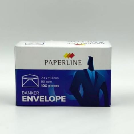

5WUM Amplop Paperline 110 Putih Polos Dengan Lem / Seal (Per Pak)