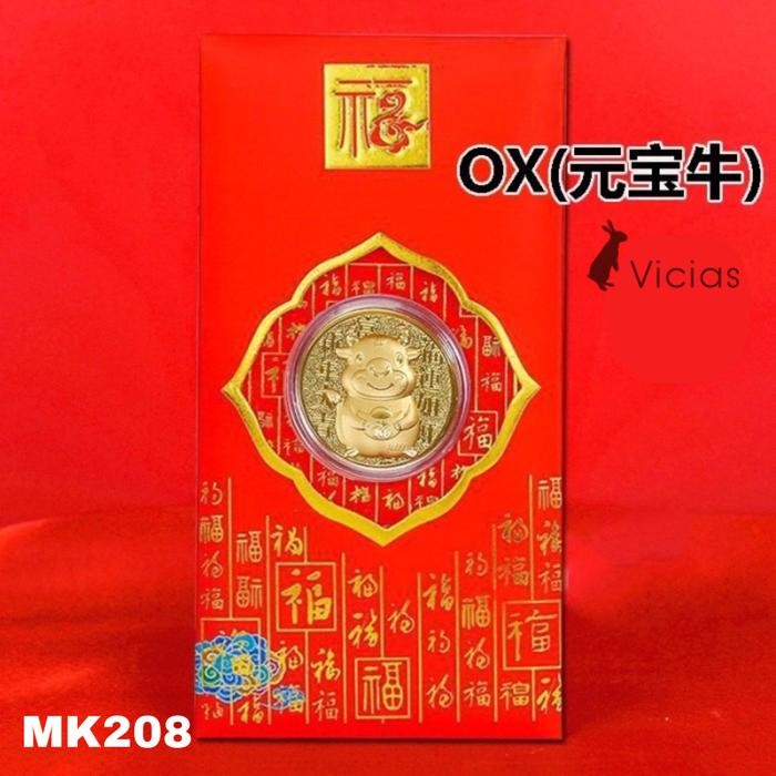 

SARI Mk208 Angpao Koin Emas 24K Tahun 2021 Kerbau Kado Imlek Souvenir