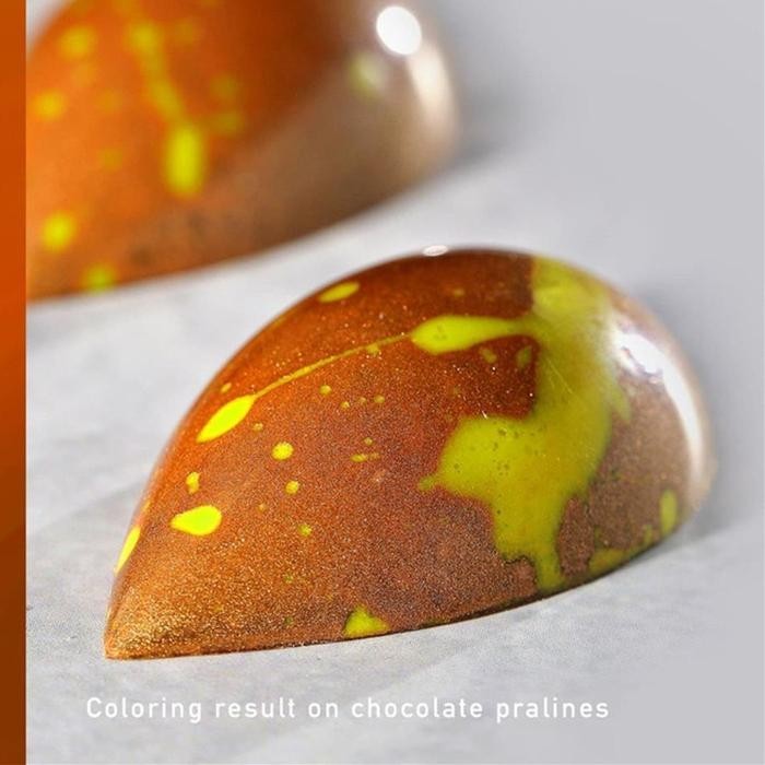 

Pure Cocoa Artisan Chocolate Coloring Orange Cocoa Butter Pewarna Cake Pewarna Makanan Jingga