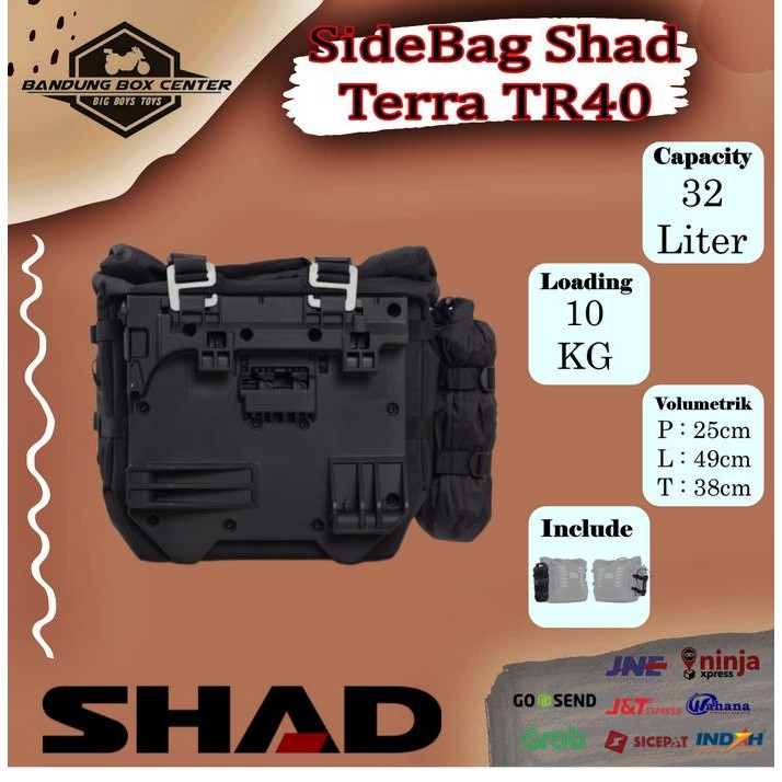 SIDEBAG SHAD TERRA TR40 SIDE BAG SHAD TAS SAMPING SHAD TERRA TR 40 KODE 1114