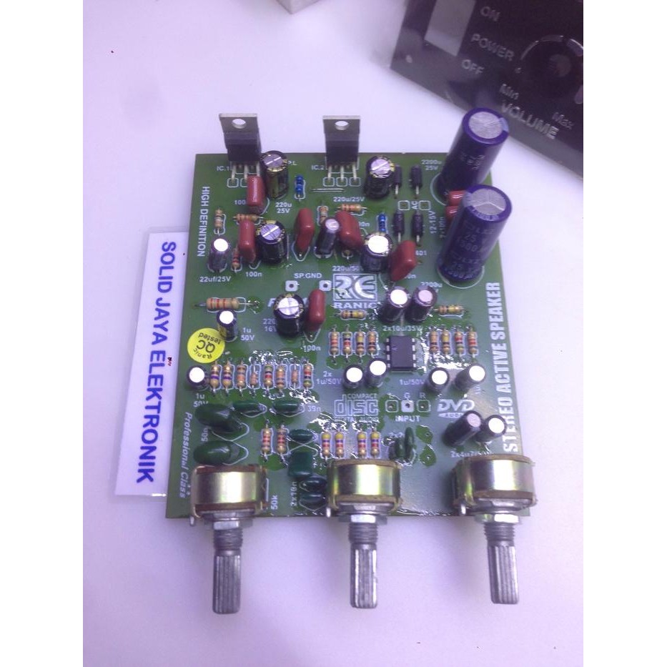 KIT POWER AKTIF STEREO TDA2030 TDA 2030 ACTIVE PLUS PANEL RANIC 801