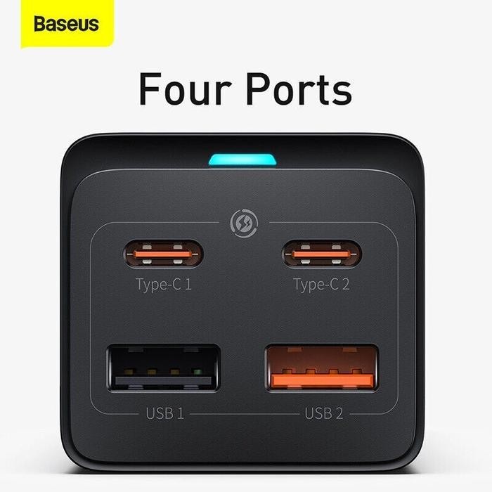 BASEUS CHARGER 65W GAN3 PRO SUPER FAST CHARGING KEPALA ADAPTOR USB C