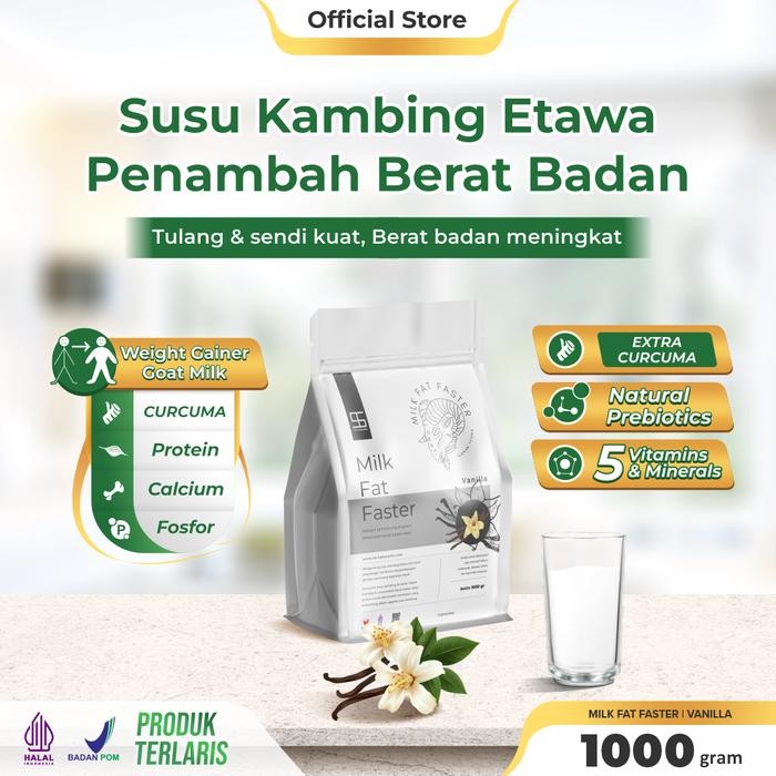 

Wegen - Susu Tinggi Protein Kalori Rasa Vanilla 1 kilogram penambah BB rendah laktosa surplus