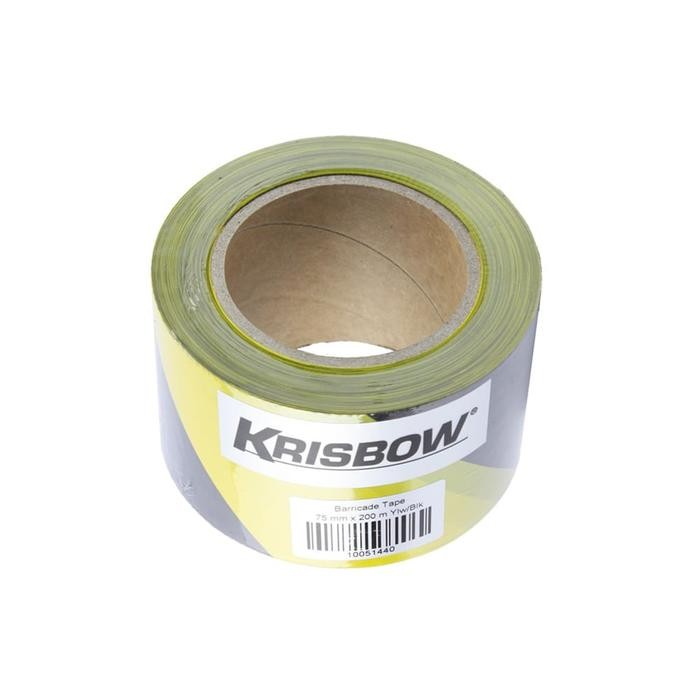 

Hot Sale! Krisbow Pita Perekat Barikade Tape 0,7X200 M - Kuning/Hitam