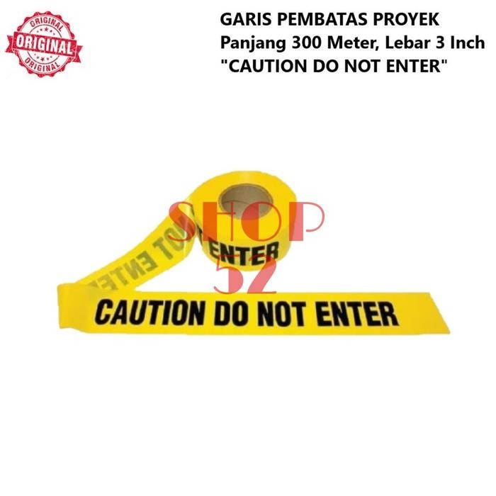 

Terbaru! Police Line Garis Polisi 2X300M 3X300M 3X500M Pita Pembatas Barikade