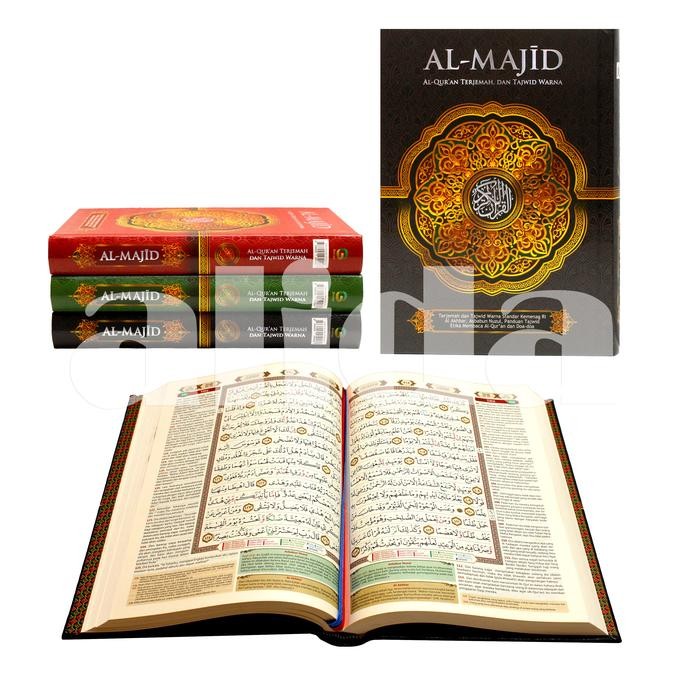 Ready Stock Alquran Al-Majid Uk Besar A4 Al-Quran Terjemahan Tajwid Warna Almajid Beras Alfath