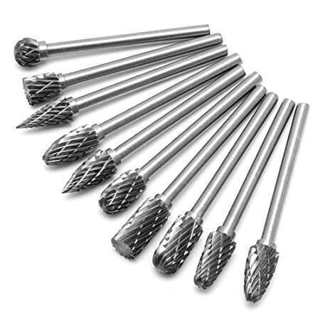 Cuci Gudang Mata Bor Cun Set 10Pcs As 3Mm Mini Gerinda / Ukir Kayu Pvc Metal Besi