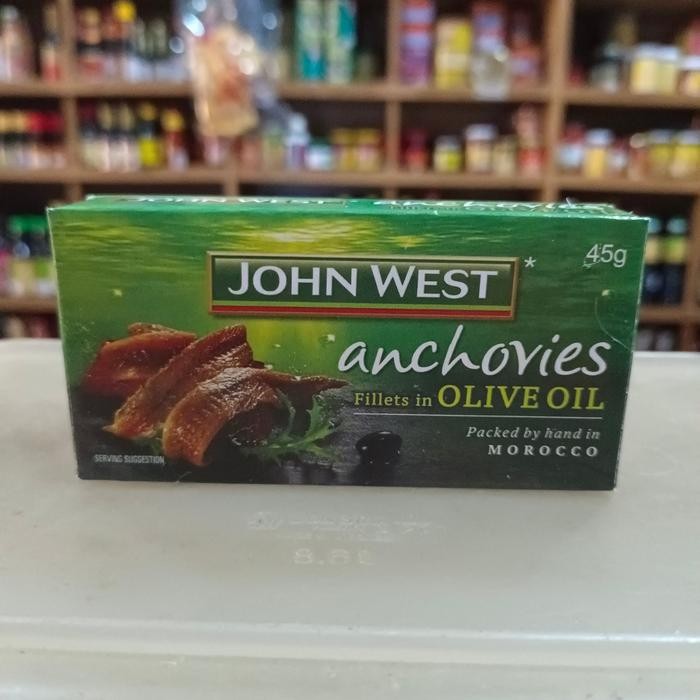 

READY JOHN WEST ANCHOVIES FILLET MINYAK ZAITUN 45GR - TERI FILET PREMIUM