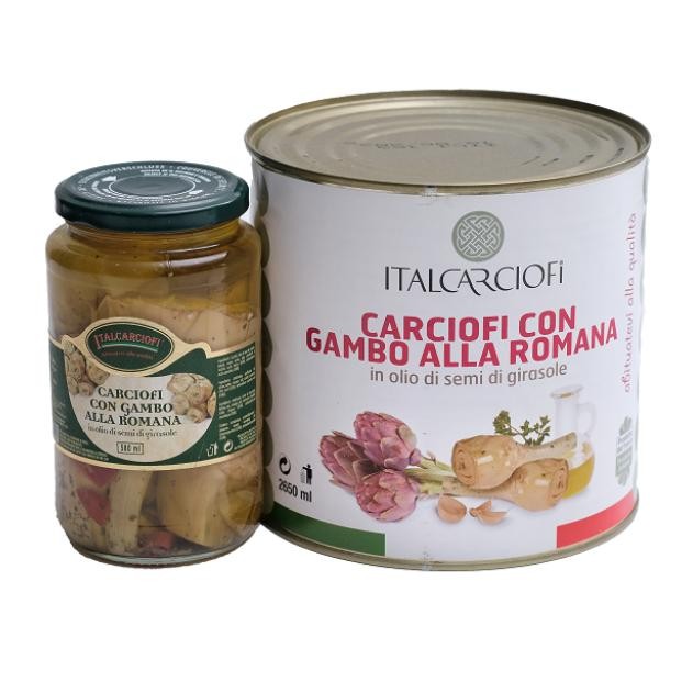 

READY ITALCARCIOFI ARTICHOKE ROMANA IN OIL/BRINE - ARTICHOKE KALENG PREMIUM