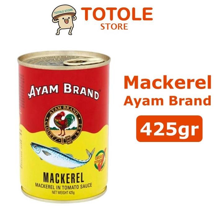 

READY AYAM BRAND MAKAREL SARDEN 425GR IKAN KALENG SAUS TOMAT