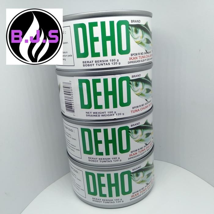 

READY DEHO TUNA KALENG 180GR IKAN TUNA CHUNK BERKUALITAS