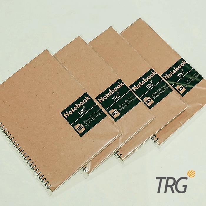 

Buku Notebook B5 Dotted Grid Plain Ruled TRG - TRG Kraft Cover Spiral