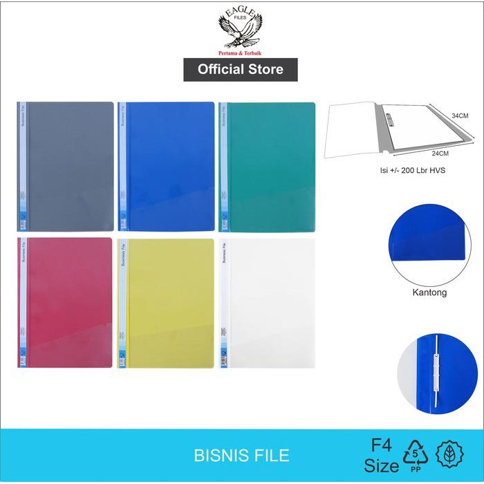 

Map Plastik Bening/Business File Eagle Files FC E 209 12pcs/pack