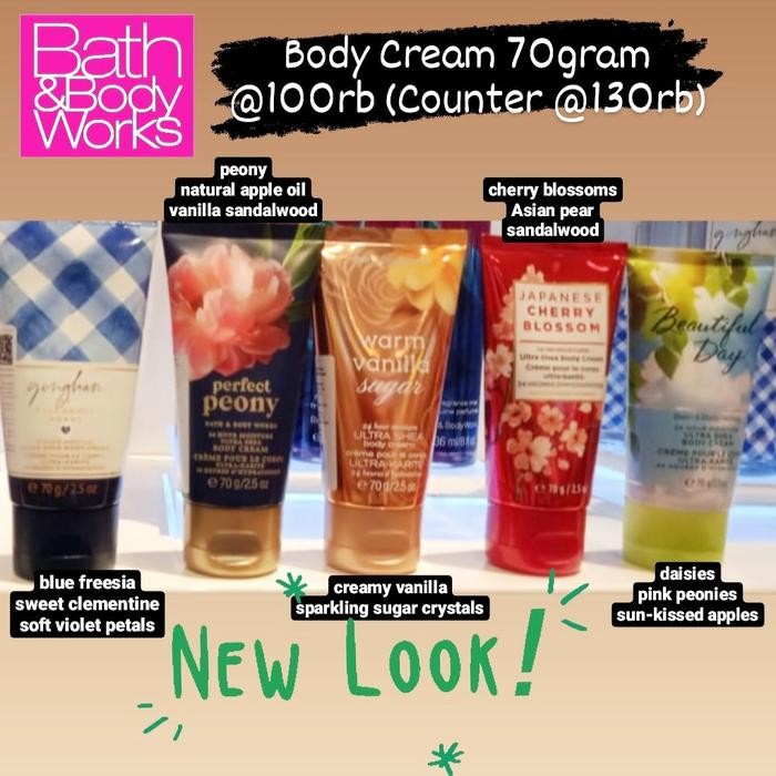 Body Cream Travel Size 70Gram Bath And Body Works (Bbw)