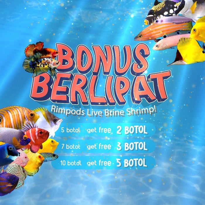 TERSEDIA PAKAN IKAN BRINE SHRIMP ARTEMIA PELET OSCAR ALBINO & IKAN HIAS