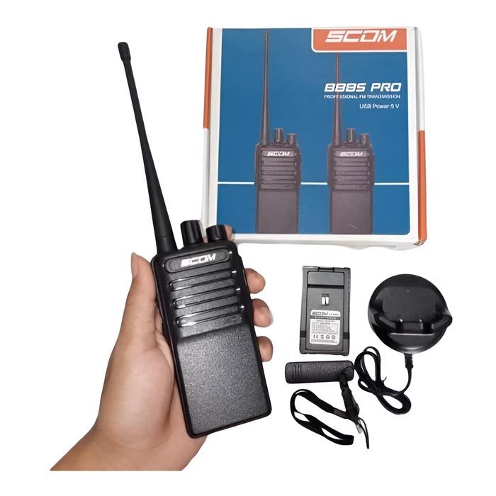 HT SCOM 888S PRO USB CHARGE HT 888S PREMIUM UHF SINGLE BAND 3000 MAH