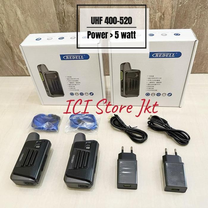 SEPASANG HT REDELL R 33 / REDELL R33 / HT MINI REDELL GARANSI DAN IJIN