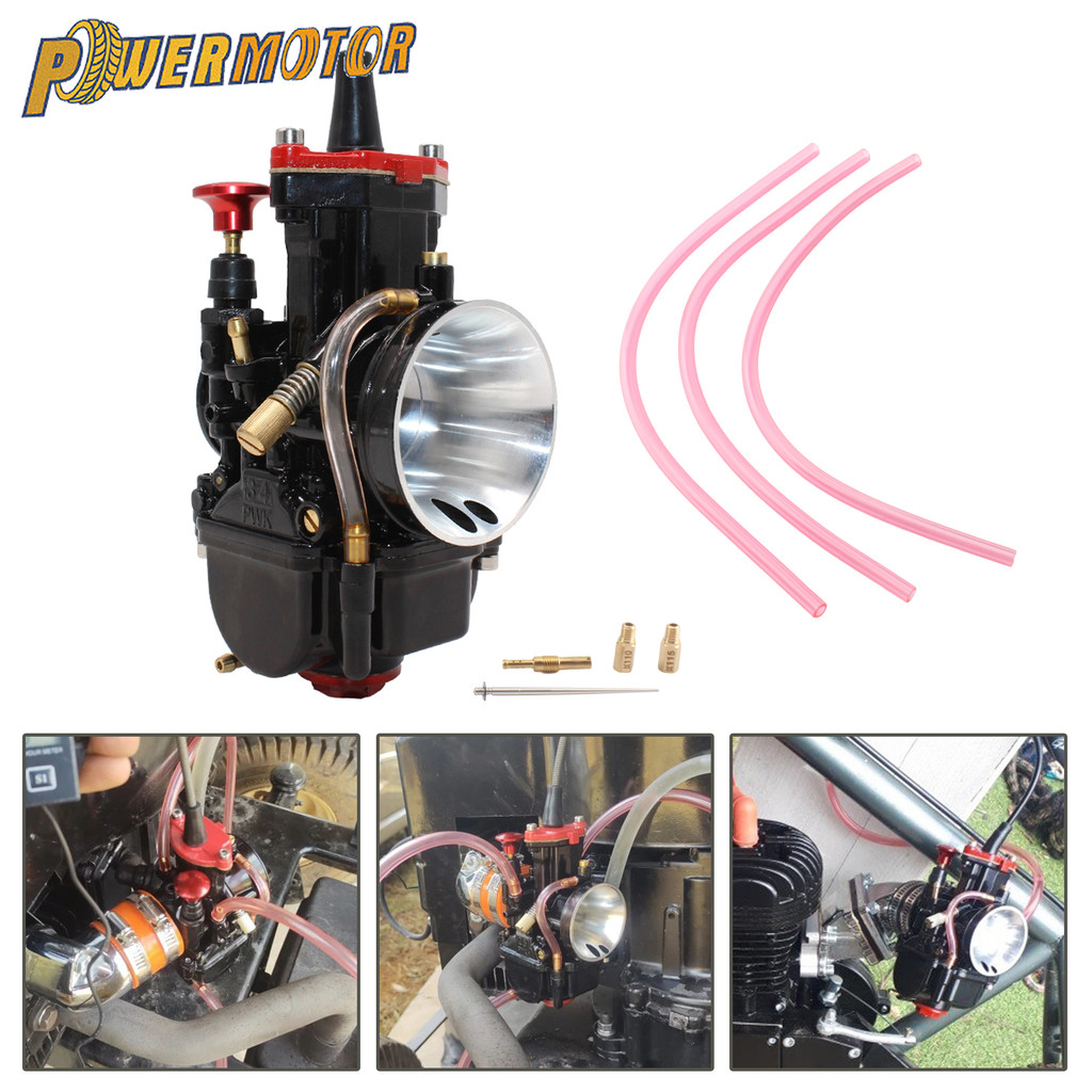 For KTM Mikuni Motorcycle Flat Curtain Carburetor PWK 21 24 26 28 30 32 34mm Carb Enduro Dirt Bike