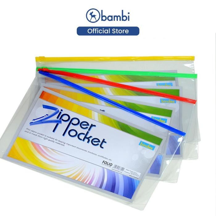 

Benex Organizer Map Dokumen Folio Zipper Pocket Tipe PVC Transparant Original