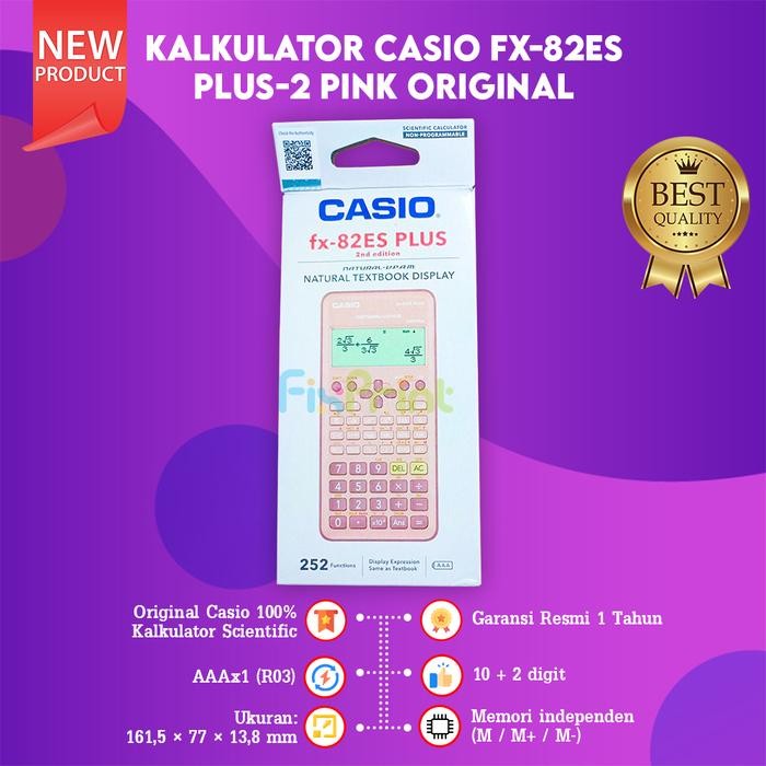 

Casio fx-82ES PLUS Calculator Scientific Kalkulator Ilmiah New Origina