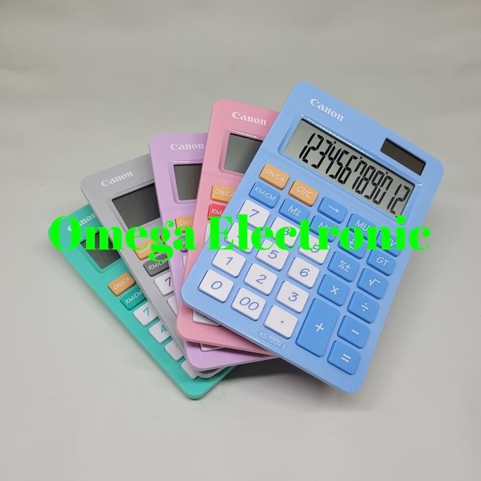

Canon AS-120V Calculator Desktop Kalkulator Stylish Warna Colorful AS