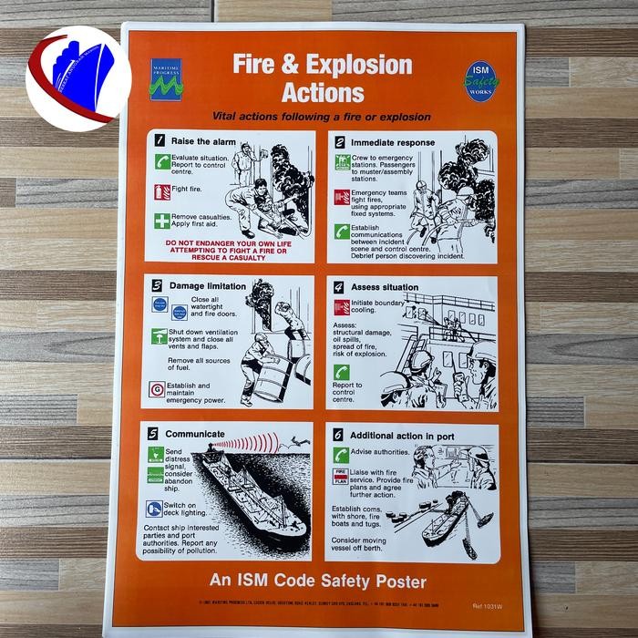 

Safety Poster Fire & Explosion Actions Impa Code 331531
