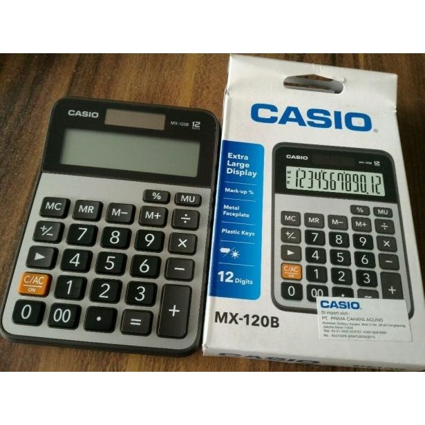 

Casio Calculator MX-120B - Kalkulator Meja Office Desktop MX 120 B