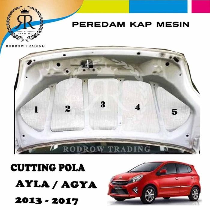 Peredam Panas Kap Mesin Mobil AYLA / AGYA tahun 2013 - 2017