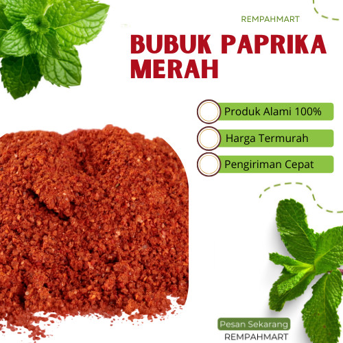 

50g Bubuk Paprika Merah Alami Red Bell Pepper Powder Premium / Bumbu Pelengkap Masakan Paprika Powder Rempahmart