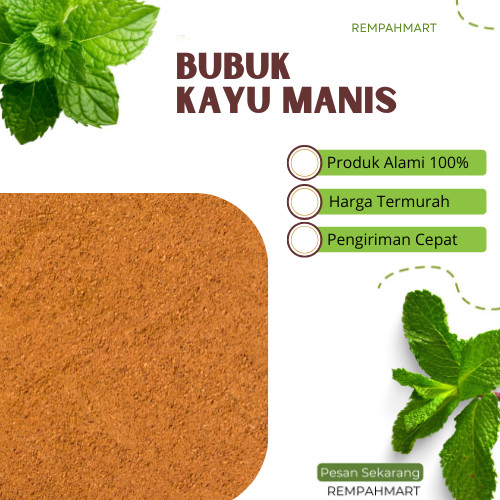 

500g Bubuk Kayu Manis Premium Murni / Cinnamon Stick Powder 500 Gram Rempahmart