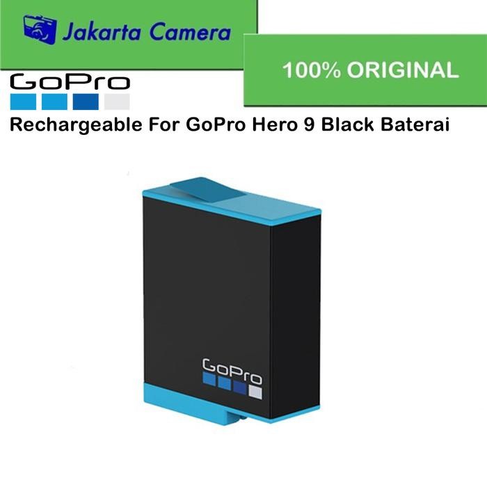 GOPRO RECHARGEABLE FOR GOPRO HERO 9 BLACK ORIGINAL BATERAI GOPRO 9