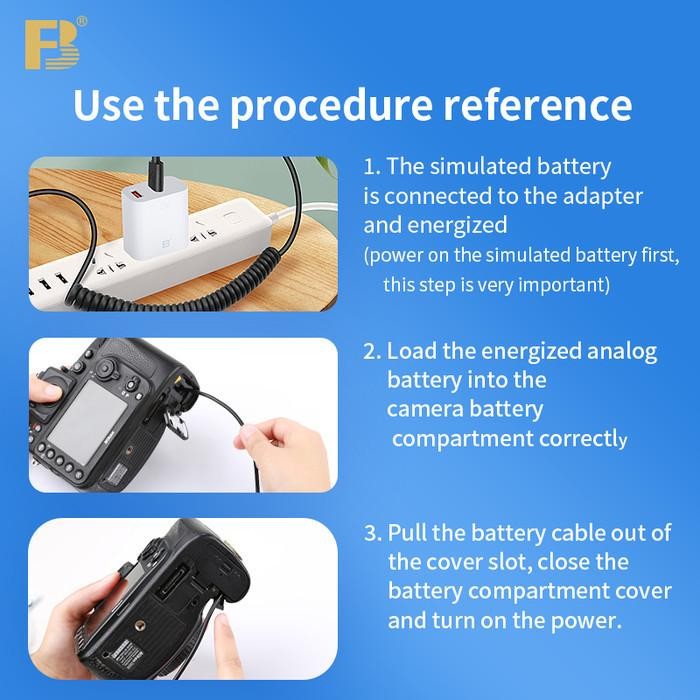 BTECH EN-EL15 DUMMY BATTERY TIPE C BATERAI PORTABEL UNTUK KAMERA NIKON D7000 D7100 D800 D800E D600