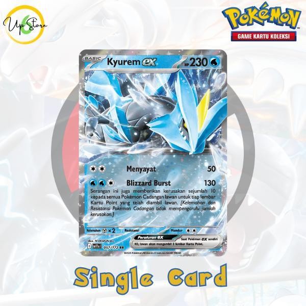 Kyurem ex (RR) - 057/172 - Hitam & Putih (sv11s) - Kartu Pokemon Indonesia
