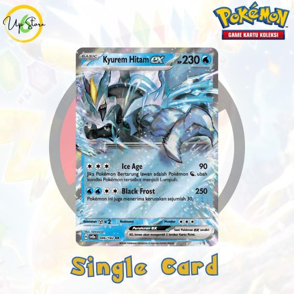 Kyurem Hitam ex (RR) - 046/182 - Kilat Rasi sv8s - Pokemon Indonesia