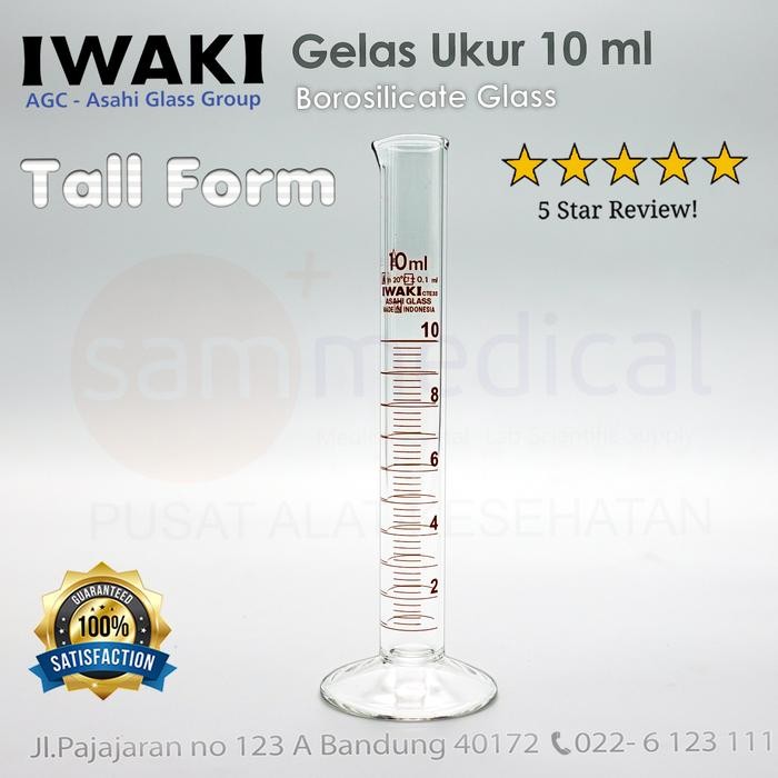IWAKI GELAS UKUR MEASURING CYLINDER GELAS TAKAR - 2 LITER