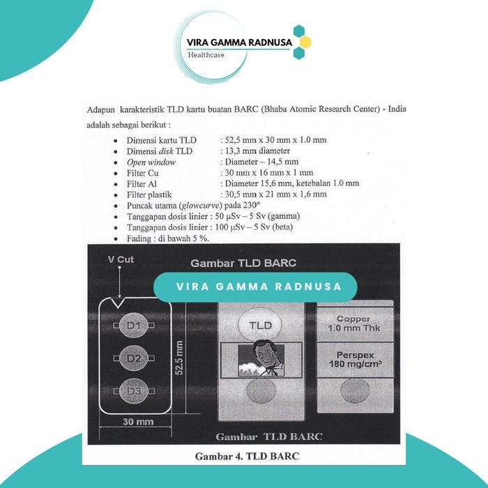MONITOR RADIASI PERORANGAN TLD BARC INCLUDE ZERO CHECK