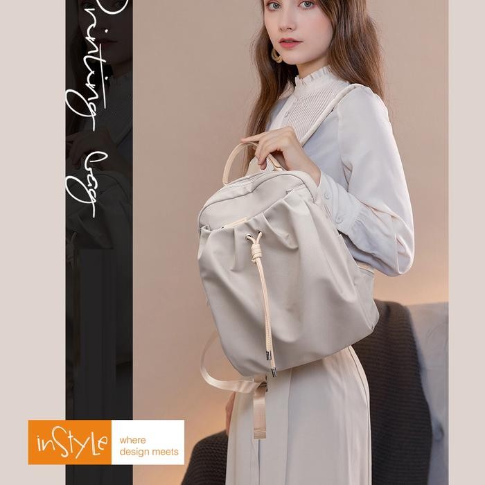 Tas Ransel Laptop 13 Inch Oxford Anti Air Backpack Korean Style