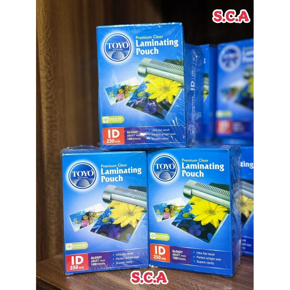 

Baru Laminating Toyo ID Card 68x97mm 250 Micron Isi 100 Lembar