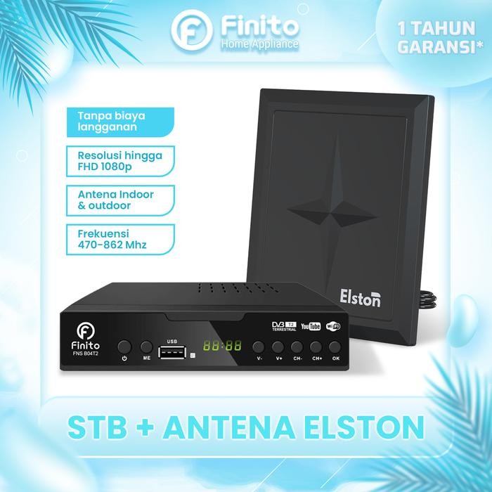 [BUNDLE] STB Set Top Box Finito Digital TV Tabung SNI + ANTENA C600 Digital Garansi 1 Tahun