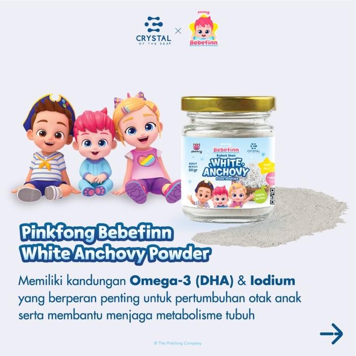 

Crystal of the Sea White And Brown Anchovy Powder Bubuk 80 gr