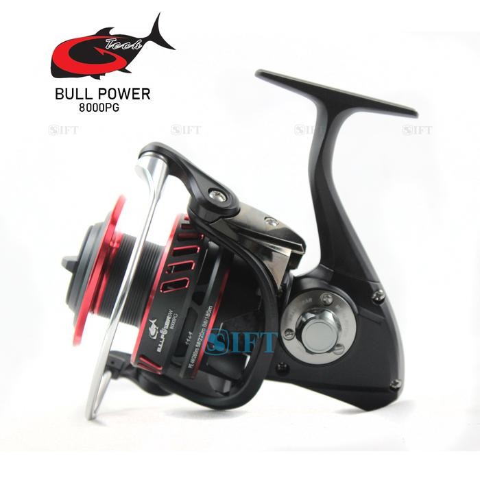 Reel G-Tech Bull Power Sw 3000 S/D 8000 Hg Pg Bgs Power Handle Metal Body Saltwater Laut Resmi Gtech