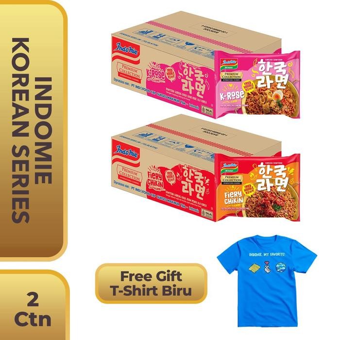 

2 Carton Indomie Korean Series Free Gift T-Shirt Biru (1)