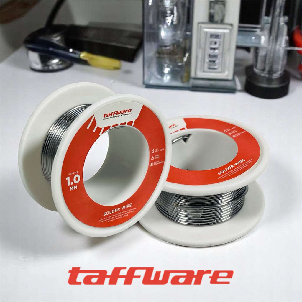 [Bagusnya] Taffware Kawat Timah Solder Flux Wire 1.0mm - HD-1