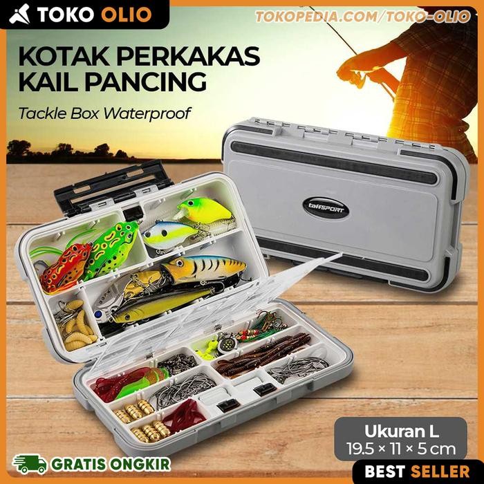 Box Kotak Penyimpanan Kail Umpan Pancing Peralatan Mancing Anti Air