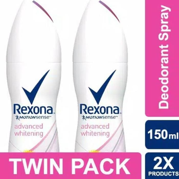 Rexona Women Anti Perspirant Deodorant Spray Advanced Whitening 150Ml Wanita