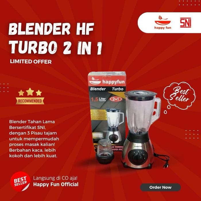 Blender Kaca Turbo BL-2in1 ( HAPPY FUN )